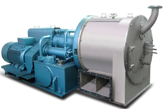 Qualità  Two Stage Piston Pusher Centrifuge Machine Sea Salt Dewatering Separation Processing Fabbrica