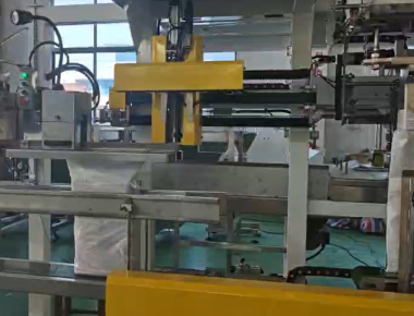 Linea di assemblaggio della macchina di imballaggio del sale Soluzione VFFS ad alta velocità e integrazione del sacchetto a bocca aperta