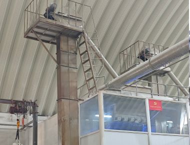 Strategia per macchina confezionatrice di sale Vertical Form Fill Seal Linea centrata per buste al dettaglio