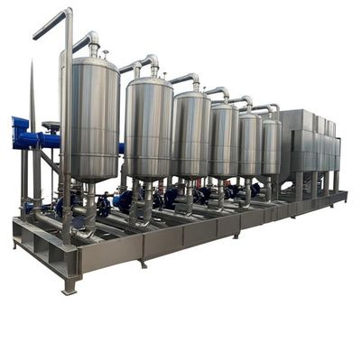 Apparecchiatura di cristallizzazione sottovuoto con evaporatore a effetto multiplo da 1600 lph per acque reflue