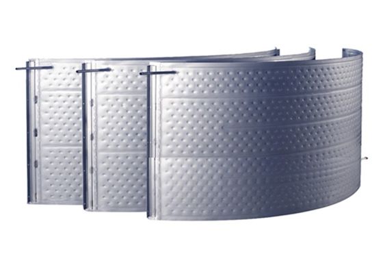 Acciaio inossidabile industriale Dimple Jacket Plate parteggiata raddoppiata per il raffreddamento dei carri armati della birra