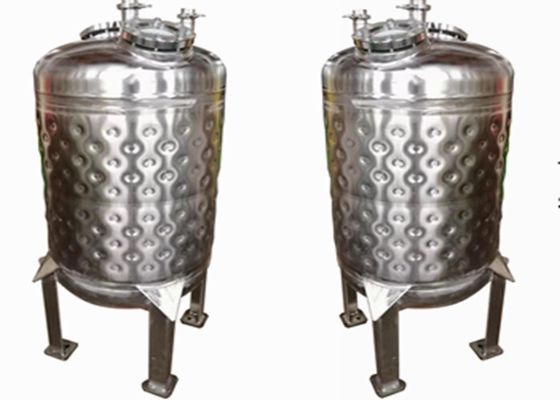 Carro armato del rivestimento del piatto del cuscino di SS316L 2000L per fermentazione della birra