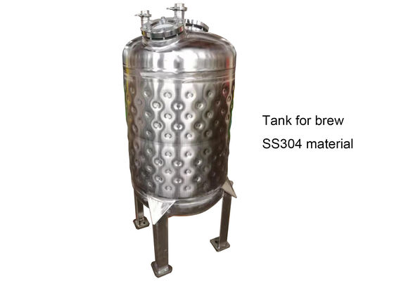 Carro armato del rivestimento del piatto del cuscino di SS316L 2000L per fermentazione della birra